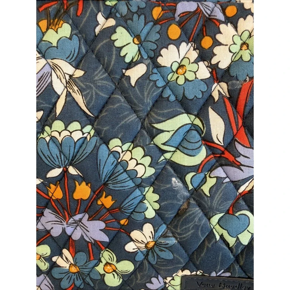 Vera Bradley FLORAL BURSTS Large 10.5 X 7
